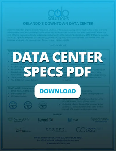 Download Our Data Center Specs/Overview PDF